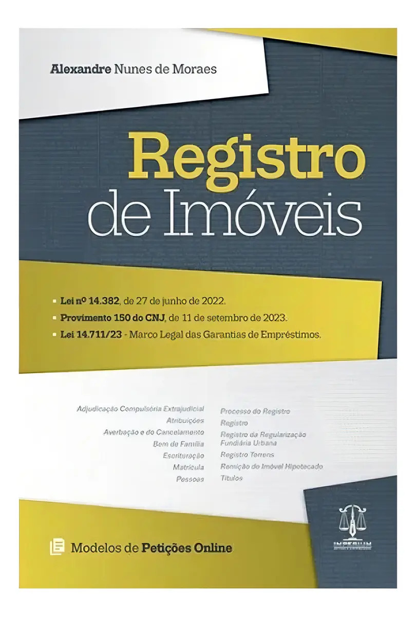 Registro De Imóveis - 2024, De Moraes, Alexandre Nunes De. Editorial Imperium Editora, Capa Mole, Edição 2024-01-17 00:00:00 Em Português