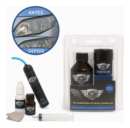 Verniz Recuperação Farol E Lanternas Polimero Vapor Uv Hobby Cor Kit Hobby 1042