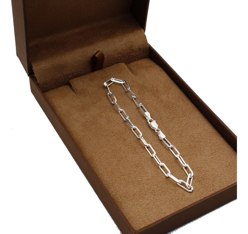 Pulseira De Prata 925 Masculina Veneziana Longa 20cm 3,6mm