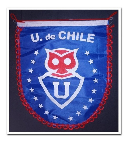 Banderín Universidad De Chile, 35x30 Cms. Aprox.