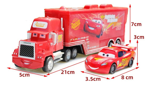 Coche Fricción Película Cars 3 Rayo Mcqueen Camión