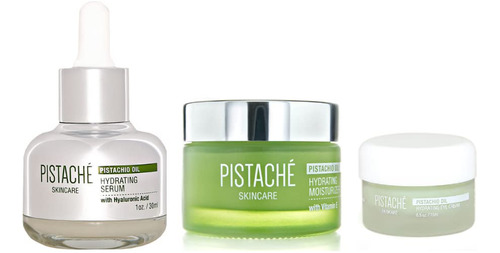 Pistach Skincare Pistachio Oil Ultimate Face Trio Set + Crem