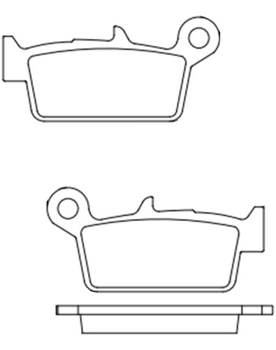 Pastilla Freno Cobreq Para Honda Nx 4 Falcon 400 99/08