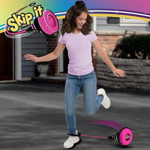 Skip It Just Play Juguete Retro Con Contador Digital Rosa