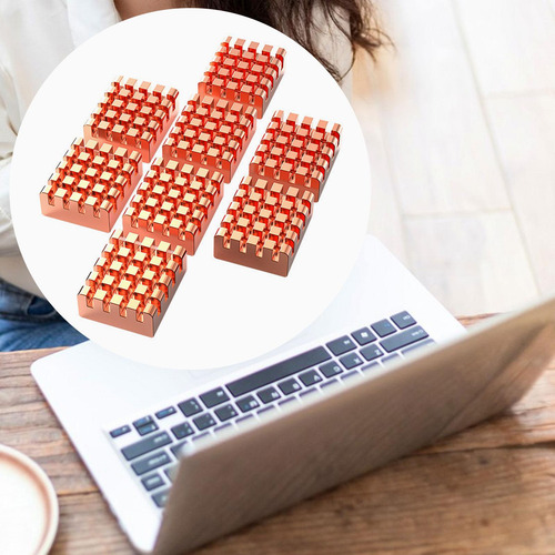Cooler De Cpu Com Dissipador De Calor De Cobre De 8 Peças