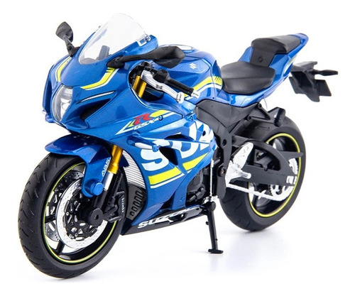 Motocicleta Suzuki Gsx-r1000 Azul Escala 1:12