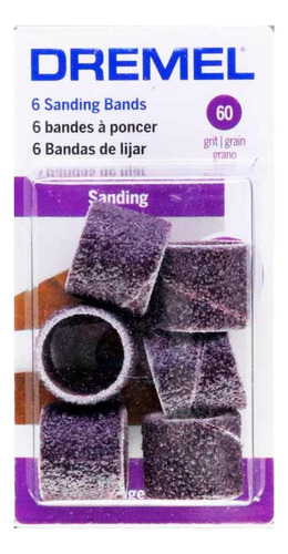 Tambor De Lija Dremel 408 G60 12,7mm 6 Unidades