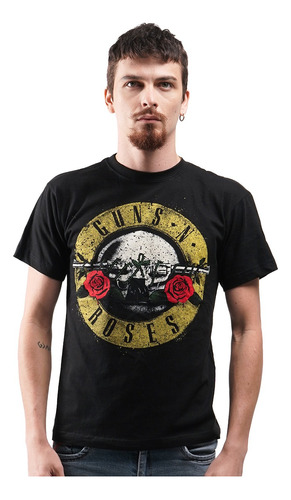 Camiseta Guns And Roses Classic Logo Rock Activity