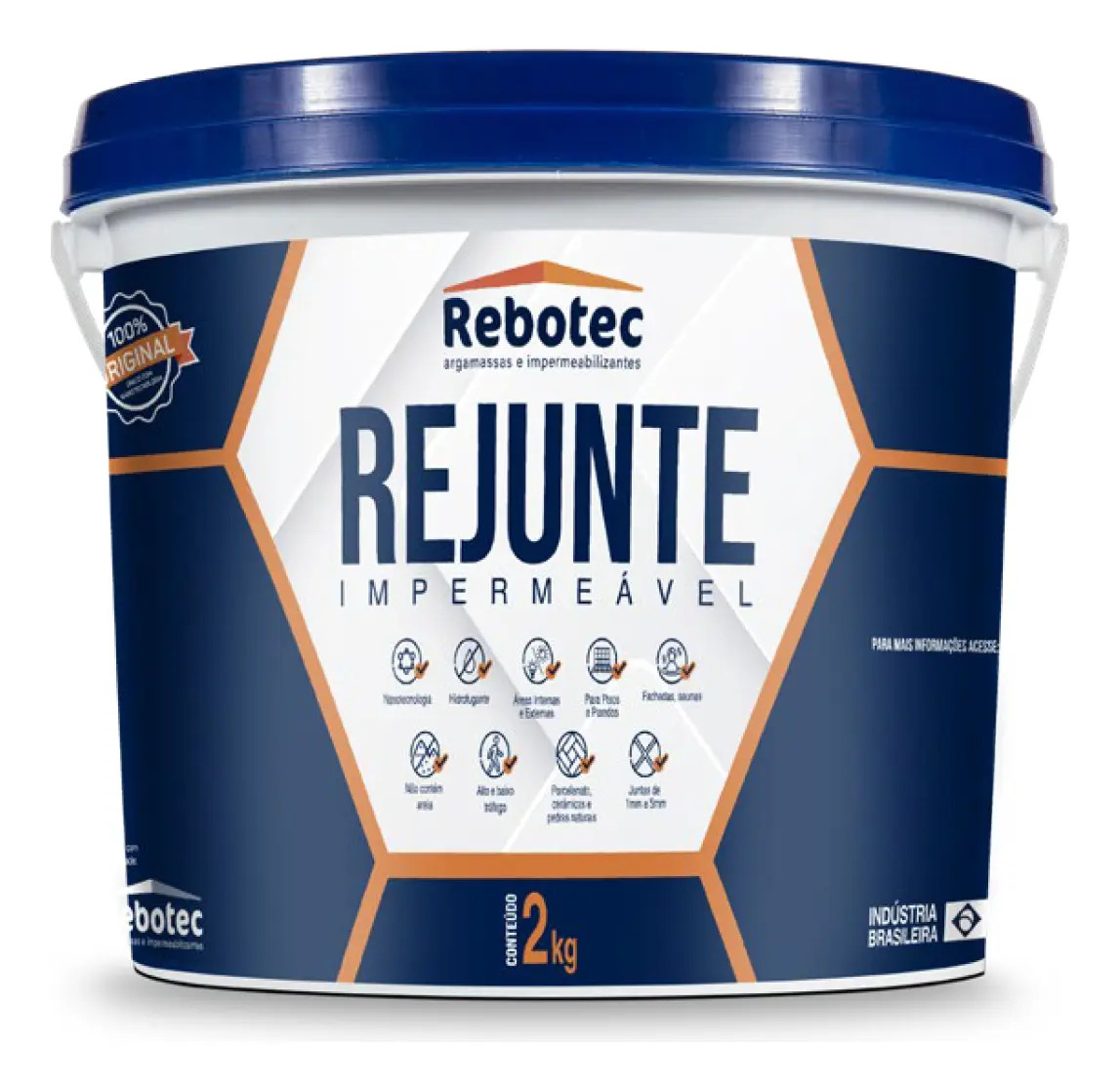 Rejunte Impermeável Rebotec 2kg