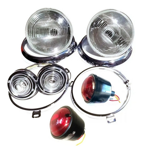 Imagem 1 de 9 de Farol, Pisca, Lanterna Traseira, Aro Interno E Aro Externo