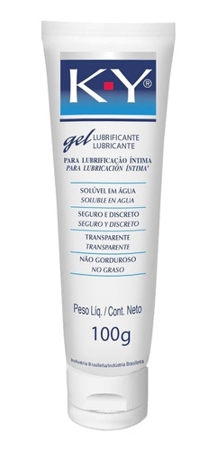 Gel Lubricante Intimo Transparente Soluble En Agua Ky X 100g