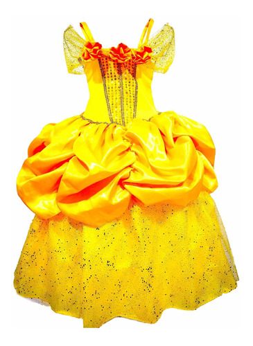 Vestido / Disfraz Princesa Bella Disney Niña