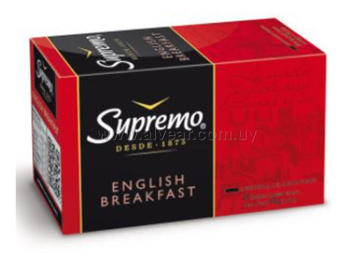 Te Supremo English Breakfast 20 Sobres