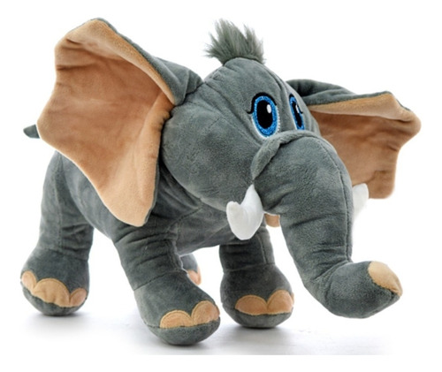 Elefante De Peluche Grande Bordado Original Importado Cute