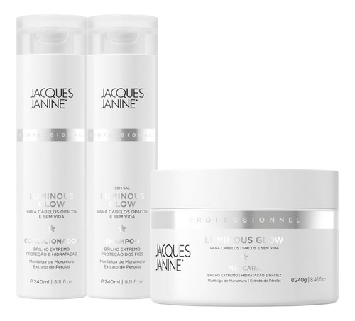 Tratamento capilar Jacques Janine Luminous Glow hidratação e nutrição