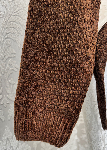 Sueter Cerrado Tejido Chenilla Extra Suave Cuello Redondo