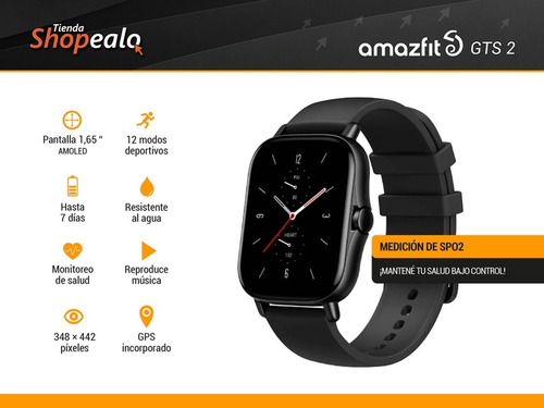 Imagen 2 de 9 de Smartwatch Xiaomi Amazfit Gts 2 Musica Llamadas Gps +cuotas