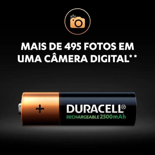 Imagem 4 de 6 de Carregador Philips Com 4 Pilhas Duracell Aa 2500 + 4 Aaa 900