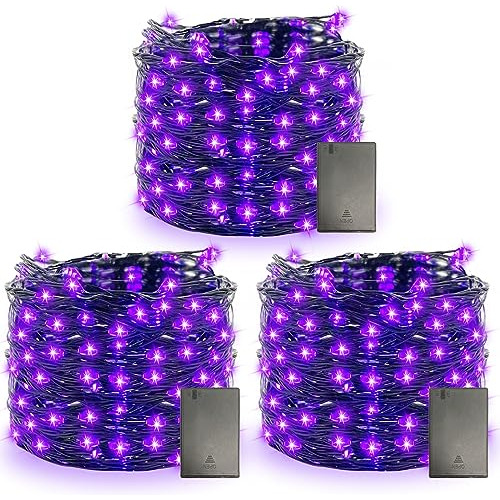 [3pack&timer] Halloween Lights Decorations, Total 150le...