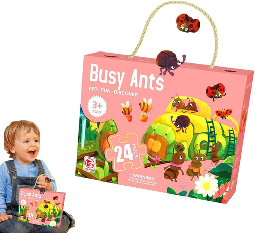 Rompe Cabezas Infantil Puzzle Busy Ants Hormigas 24 Psc Toyz