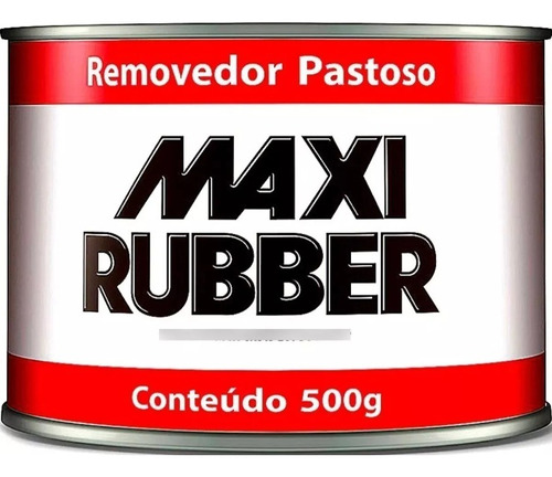 Removedor De Tinta Pastoso Maxi Rubber 500g Pasta Removedora