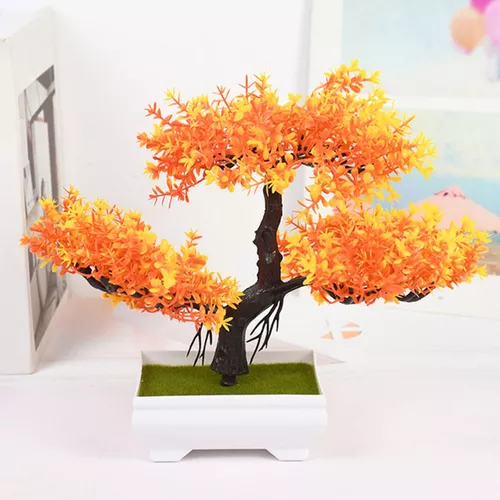 Arbol Bonsai Artificial Con Maceta Decoración Oficina Hogar