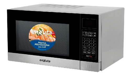 Microondas Enxuta 25 Lts Digital Inox Con Grill Moenx0325dgi