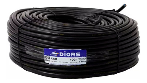 Rollo Cable Bajo Goma 3x2mm 25 Metros