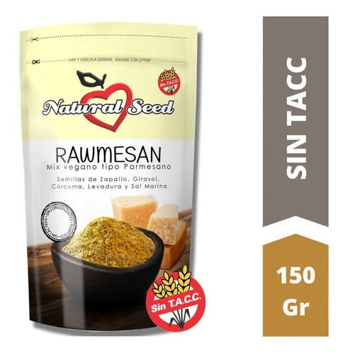 Rawmesan Queso Vegano X 150 G - Libre De Gluten Sin Tacc