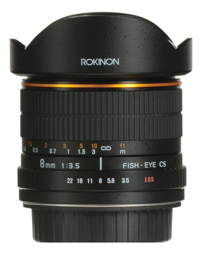 Lente Rokinon 8mm F/3.5 Fisheye Rokinon Preto (Usado)