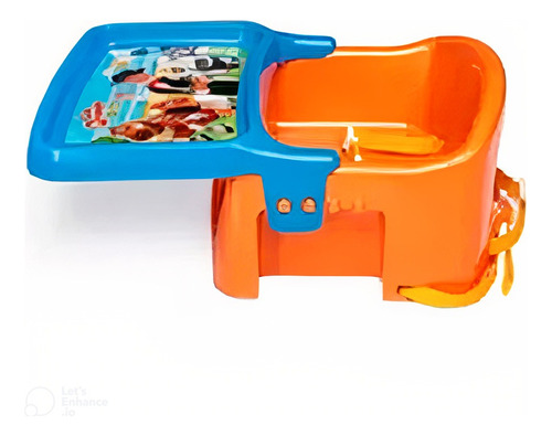 Silla Booster Bandeja Juguetoys Bebe Comida Peppa Zenon 116 Color Naranja claro Granja de Zenon