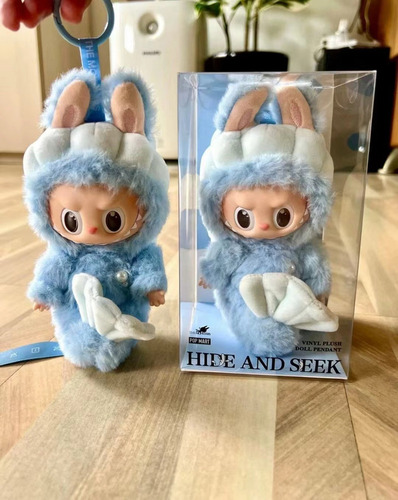 2pcs Labubu Macaron Monsters Vinilo Peluche Llavero