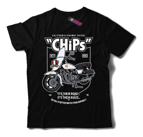 Remera Chips Moto Rockabilly Old School Garage T152 Premium