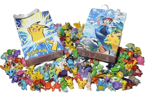 Pokémon Kit 48 Miniaturas Sem Repetições - Brinquedo Coleção em