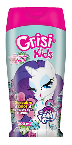 Shampoo Infantil Grisi Kids 3 En 1 My Little Pony Violeta 300ml