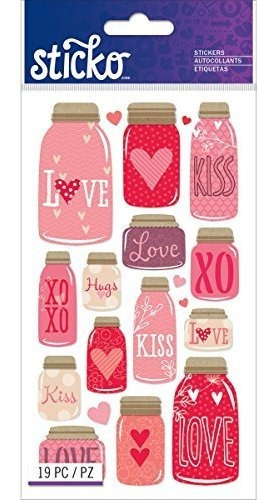 Pegatinas Sticko Classic Mason Jar Love