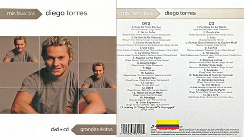 Mis Favoritas Diego Torres  /1 Dvd+ 1 Cd Nueva -original