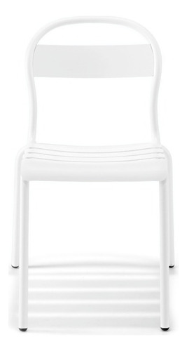 Silla De Aluminio Para Exterior E Interioir Stecca - Colos Color Blanco