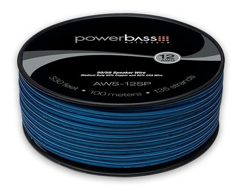 Cable Para Parlante #12 Powerbass Aws-12sp 12 / 100m