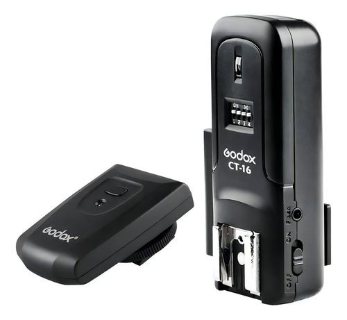 Radio Flash Godox Ct16 Canais Com Transmissor E Receptor Cor Preto