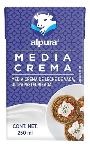 2 Pza Media Crema Alpura 250 Ml