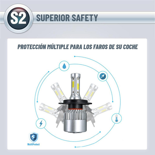 Para Cadillac 8000lm Luz Alta Y Baja Kit Faros Auto Led