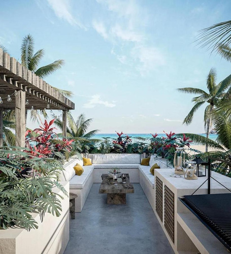 Departamento En Venta Con Vista Al Mar, Equipado Y Amueblado En Mahahual