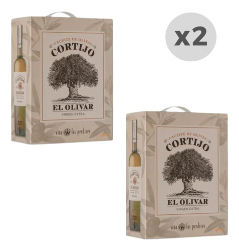 Aceite Oliva Las Perdices Cortijo El Olivar Bag In Box 3l X2