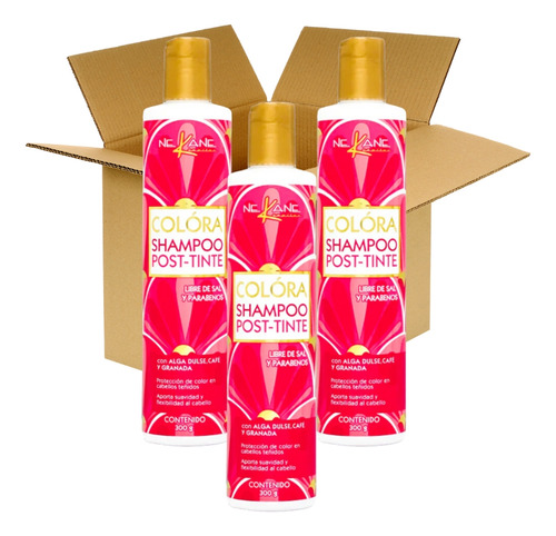 Shampoo Post-tinte Colora Nekane 300g 3pzas