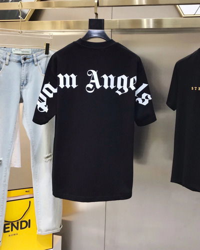 Playera Playera Palm Angels Para Hombre Con Cuello Redondo