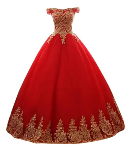 Vestido de quinceañera color rojo hotsell