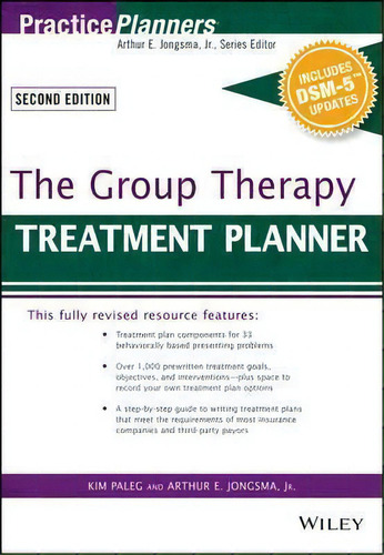 The Group Therapy Treatment Planner, With Dsm-5 Updates, De Arthur E. Jongsma. Editorial John Wiley Sons Inc, Tapa Blanda En Inglés