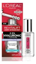 Comprar L'oreal Revitalift Derm Intensives Suero Para Ojos 2.5% Tipo de piel Todo tipo 0.67 fl oz 20 ml Suero hidratante Antienvejecimiento para ojos con ácido hialurónico + cafeína para ojeras, sin fragancia