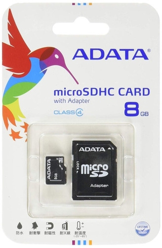 Memoria Micro Sdhc Adata 8 Gb Nueva Blister!!!